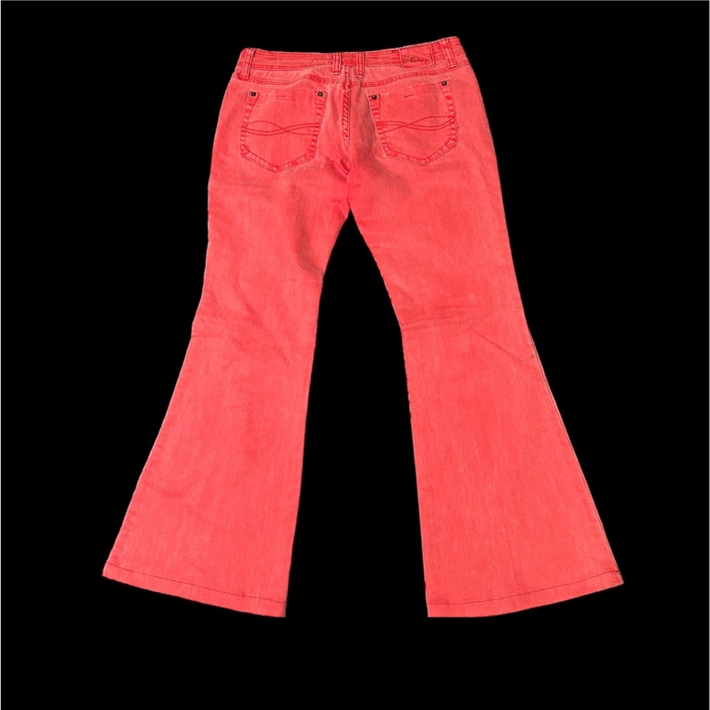 VINTAGE FADED RED LOW RISE BELL BOTTOMS